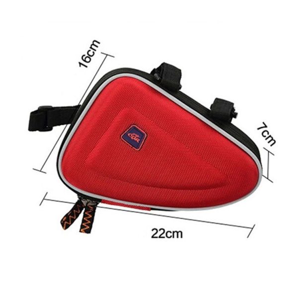 CBR EVA Hard Shell Bag Mountain Bike Bicycle Triangle Bag Saddle Bag (Red) - Image 5