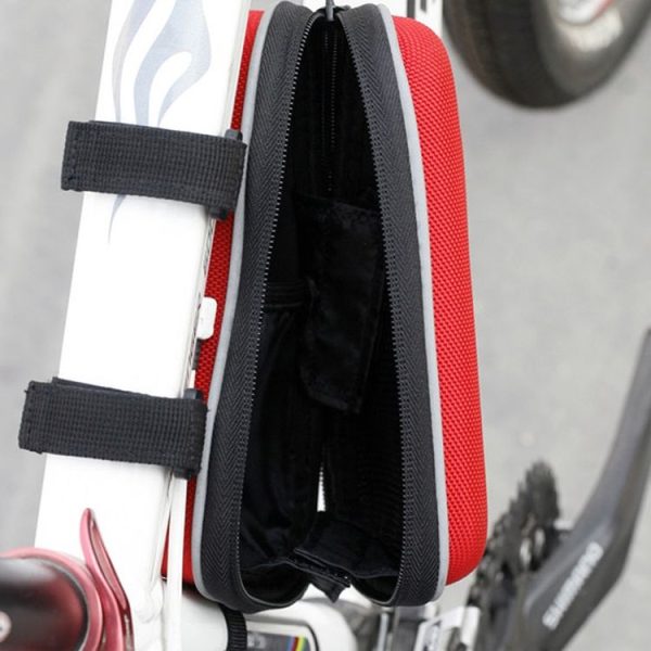 CBR EVA Hard Shell Bag Mountain Bike Bicycle Triangle Bag Saddle Bag (Red) - Image 6