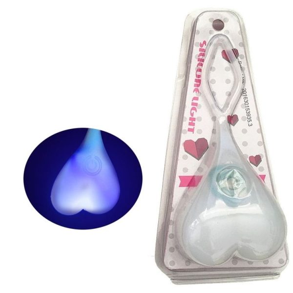 3 PCS Bicycle Night Riding Beating Heart Taillights Mountain Bike Riding Equipment Warning Lights (Blue) - Image 2