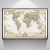 Antique Poster Wall Chart Retro Matte Kraft Paper World Map, Size: 21X30cm - Image 5