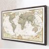 Antique Poster Wall Chart Retro Matte Kraft Paper World Map, Size: 21X30cm - Image 6