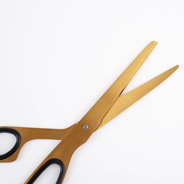 Office And Household Asymmetric Scissors Simple Brass Scissors - Image 4