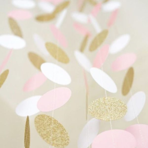 5 PCS Flash Gold Paper String Pull Flower Hanging Ornaments Wedding Party Holiday Decoration, Specification: Length 2m (Pentagram Red White Blue) - Image 4