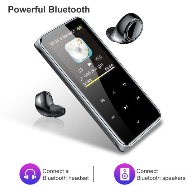 M22 Portable Bluetooth Touch Screen MP3 Player Recorder E-Book, Memory Capacity: 4GB (Black) - Image 4