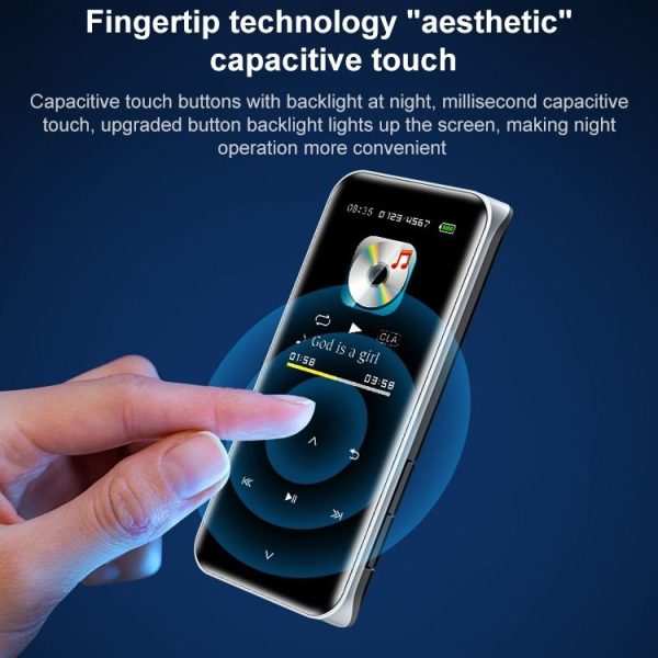 M22 Portable Bluetooth Touch Screen MP3 Player Recorder E-Book, Memory Capacity: 4GB (Black) - Image 9