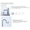 720-Degree Universal Rotating Faucet Anti-Splash Spout Filter Dual-Function Faucet, Specification: Two Sections - Image 4