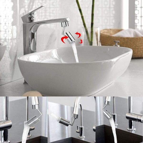 720-Degree Universal Rotating Faucet Anti-Splash Spout Filter Dual-Function Faucet, Specification: Two Sections - Image 7
