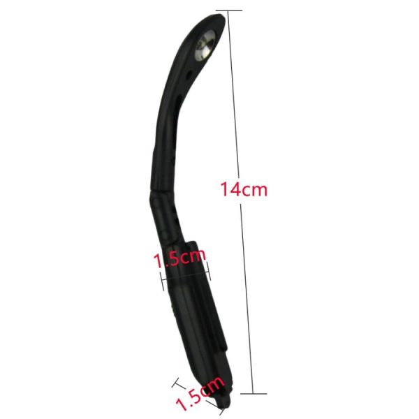 5 PCS Mini Eye-protection Clip-on Book Lights Folding LED Night Lamp (Black) - Image 3