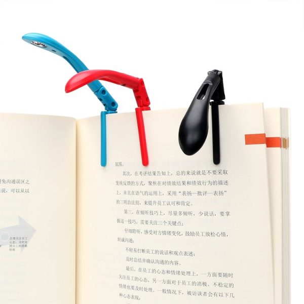 5 PCS Mini Eye-protection Clip-on Book Lights Folding LED Night Lamp (Black) - Image 7