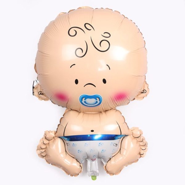 2 PCS Aluminum Foil Balloon Baby Inflatable Helium Balloon Holiday Decoration Supplies, Size: 45x68cm (Boy) - Image 2
