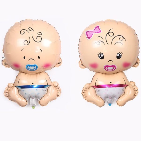 2 PCS Aluminum Foil Balloon Baby Inflatable Helium Balloon Holiday Decoration Supplies, Size: 45x68cm (Boy) - Image 4