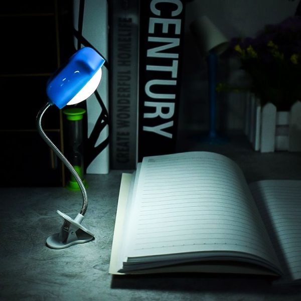 Mini Love Heart Clip LED Book Light Lamps Reading Book Desk Lamp Keyboard Light Eyes-Protect Energy Save Night Lights (Yellow) - Image 4