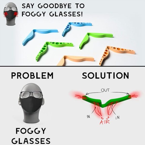 10 PCS Mask Nose Clip Bridge Wear Glasses Anti-Fog Sealing Silicone Strip, Random Color Delivery - Image 4