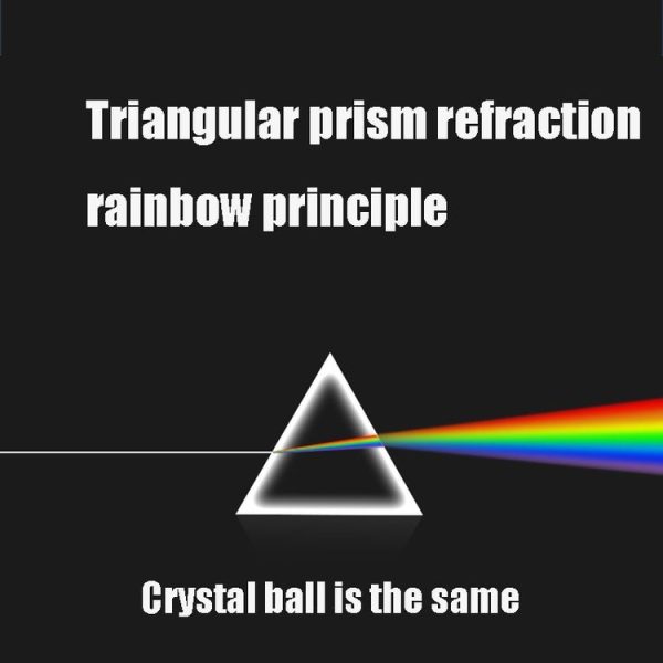 Triangular Prism Coating Upgrade Crystal Photography Foreground Blur Film And Television Props - Image 4