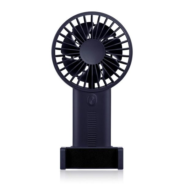 Mobile Phone Holder Small Fan Portable Usb Mini Fan (Navy)