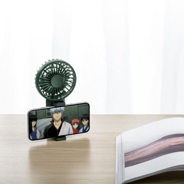 Mobile Phone Holder Small Fan Portable Usb Mini Fan (Navy) - Image 10