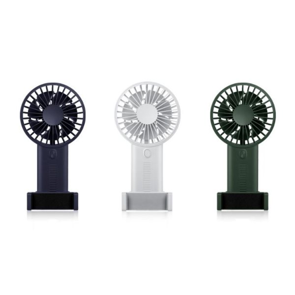 Mobile Phone Holder Small Fan Portable Usb Mini Fan (Navy) - Image 2