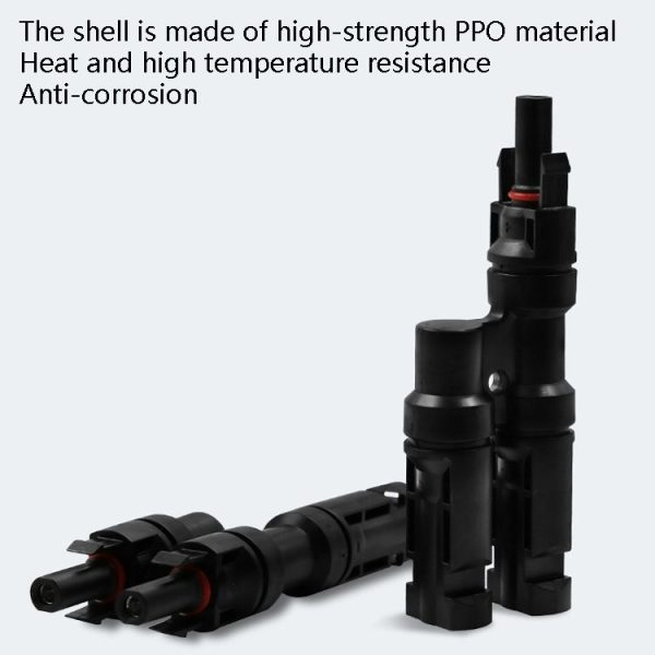 1 Pair MC4 Four-way Y Type MC4 Photovoltaic Connector Solar Branch Connector Solar Panel Male And Female Plug Accessories - Image 5