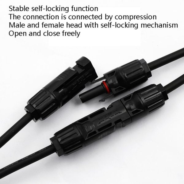 1 Pair MC4 Four-way Y Type MC4 Photovoltaic Connector Solar Branch Connector Solar Panel Male And Female Plug Accessories - Image 6