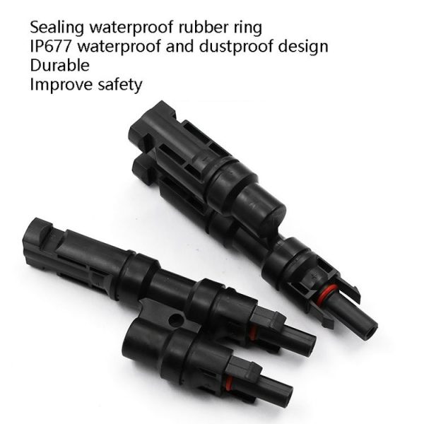 1 Pair MC4 Four-way Y Type MC4 Photovoltaic Connector Solar Branch Connector Solar Panel Male And Female Plug Accessories - Image 7