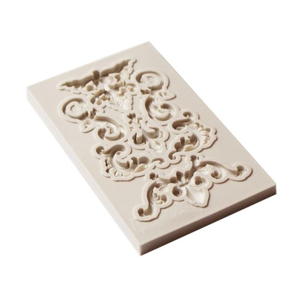 2 PCS Border Silicone Mold Fondant Mold Cake Decorating Tools Chocolate Mold (Grey) - Image 3