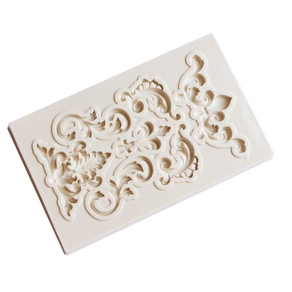 2 PCS Border Silicone Mold Fondant Mold Cake Decorating Tools Chocolate Mold (Grey) - Image 5