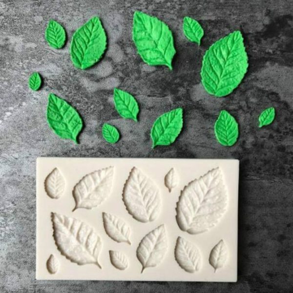 2PCS Sugarcraft Leaf Silicone Fondant Mold Cake Decorating Tools Chocolate Baking Mold - Image 2