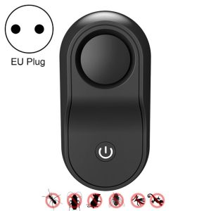 BG301 Ultrasonic Rodent Repeller Electronic Multi-Purpose Insect Repeller, Plug Type: EU Plug 220V (Black)