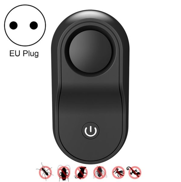 BG301 Ultrasonic Rodent Repeller Electronic Multi-Purpose Insect Repeller, Plug Type: EU Plug 220V (Black)