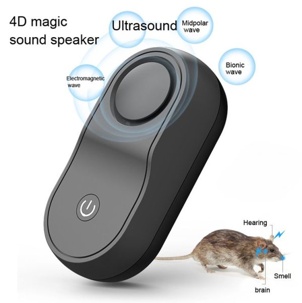 BG301 Ultrasonic Rodent Repeller Electronic Multi-Purpose Insect Repeller, Plug Type: EU Plug 220V (Black) - Image 5