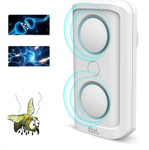 BG302 Dual-Speaker Intelligent Frequency Conversion Mosquito Repellent Ultrasonic Insect Repellent, Product specifications: EU Plug 220V (Black) - Image 4