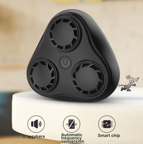 BG310 3-Horn Ultrasonic Automatic Frequency Conversion Mouse Repeller / Insect Repellent / Mosquito Repellent, Product specifications: EU Plug 220V (Black) - Image 6