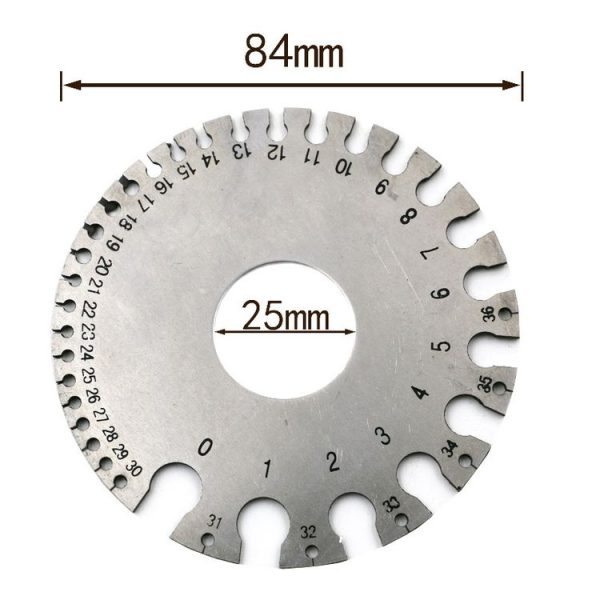 Stainless Steel Wire Gauge Model Weld Inspection Ruler Thickness Ruler Wire Welding Gauge - Image 3