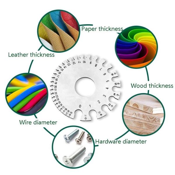 Stainless Steel Wire Gauge Model Weld Inspection Ruler Thickness Ruler Wire Welding Gauge - Image 9
