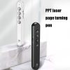 03153 Wireless Multi-Function Projector Page Turning Pen Remote Control Infrared Laser Pointer (Black) - Image 3