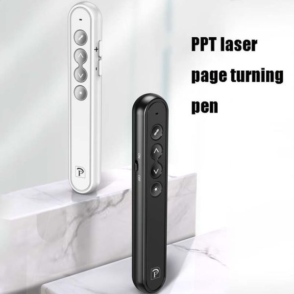 03153 Wireless Multi-Function Projector Page Turning Pen Remote Control Infrared Laser Pointer (Black) - Image 3