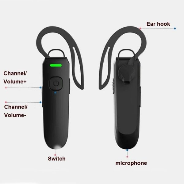 A08 Mini Ear Hook Wireless Walkie Talkie Outdoor Mini Walkie Talkie Wireless Bluetooth Walkie Talkie - Image 7