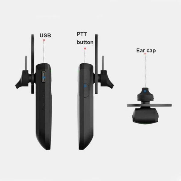 A08 Mini Ear Hook Wireless Walkie Talkie Outdoor Mini Walkie Talkie Wireless Bluetooth Walkie Talkie - Image 8