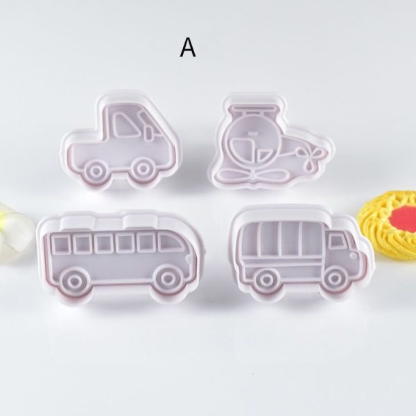3 Sets Plastic Decorative Biscuit Mold Transportation Tool Series Biscuit Spring Mold (A) - Image 2