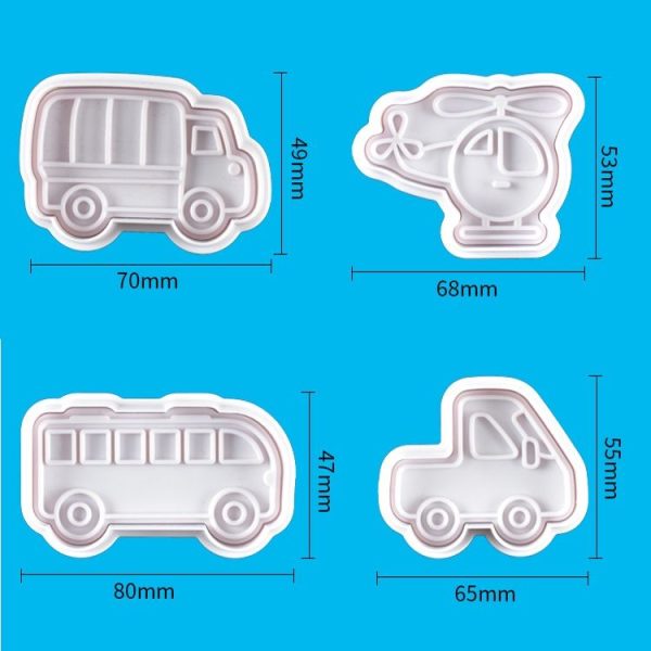 3 Sets Plastic Decorative Biscuit Mold Transportation Tool Series Biscuit Spring Mold (A) - Image 3