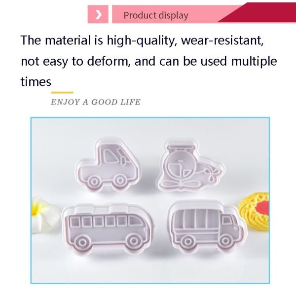3 Sets Plastic Decorative Biscuit Mold Transportation Tool Series Biscuit Spring Mold (A) - Image 5