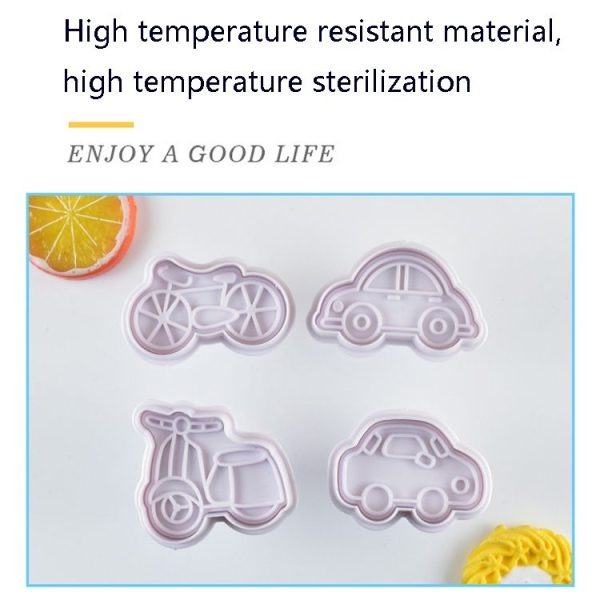 3 Sets Plastic Decorative Biscuit Mold Transportation Tool Series Biscuit Spring Mold (A) - Image 6