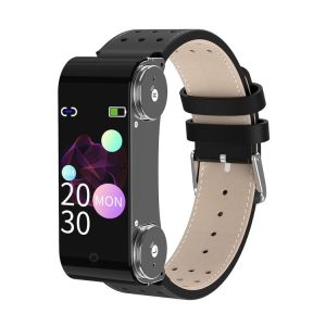 L890 1.14 inch TFT Color Screen Sports Bracelet with Bluetooth Headset, Support Call Reminder / Heart Rate Measurement / Blood Pressure Monitoring / Body Temperature Measurement (Black)