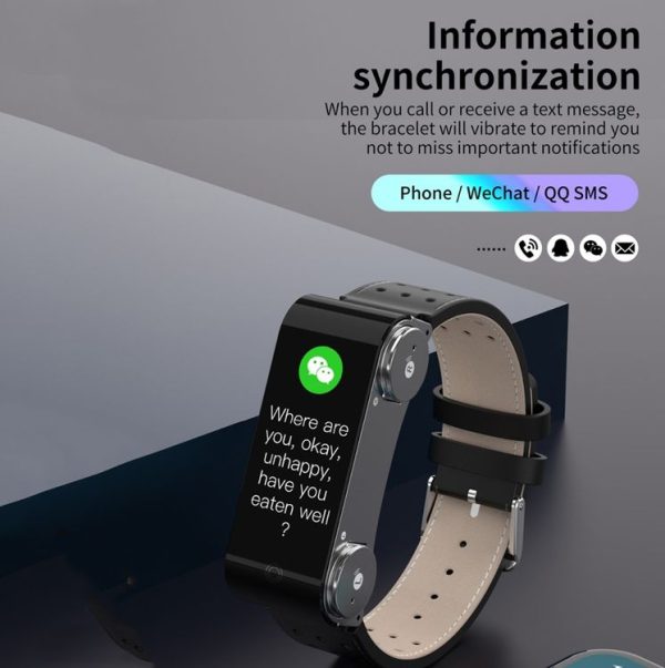 L890 1.14 inch TFT Color Screen Sports Bracelet with Bluetooth Headset, Support Call Reminder / Heart Rate Measurement / Blood Pressure Monitoring / Body Temperature Measurement (Black) - Image 10
