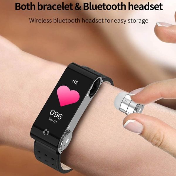 L890 1.14 inch TFT Color Screen Sports Bracelet with Bluetooth Headset, Support Call Reminder / Heart Rate Measurement / Blood Pressure Monitoring / Body Temperature Measurement (Black) - Image 15
