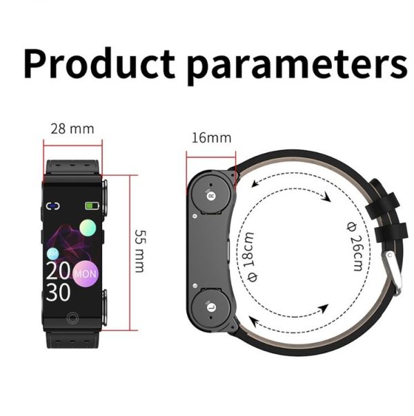 L890 1.14 inch TFT Color Screen Sports Bracelet with Bluetooth Headset, Support Call Reminder / Heart Rate Measurement / Blood Pressure Monitoring / Body Temperature Measurement (Black) - Image 17