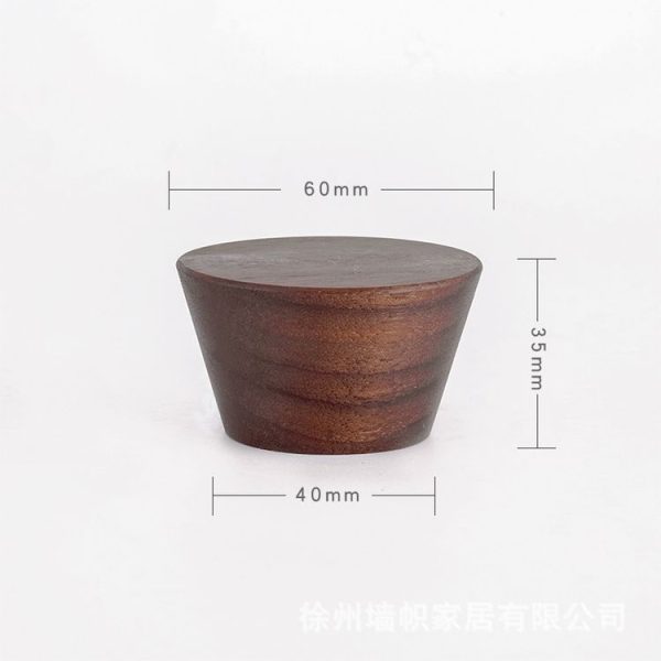 5 PCS Solid Wood Coat Hook Wall Nail-Free Strong Sticky Hook - Image 7