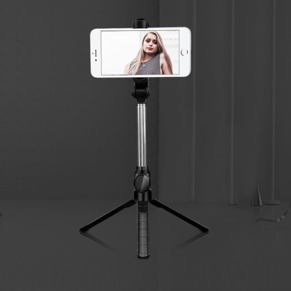 XT10 Bluetooth Tripod Selfie Stick Live Mobile Phone Holder (Black)
