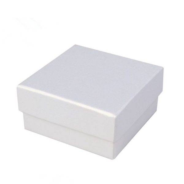 3 PCS Exquisite Silver Jewelry Packaging Gift Box, Random Color Delivery (5x5cm Square Box) - Image 3