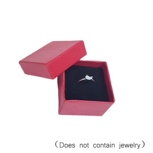 3 PCS Exquisite Silver Jewelry Packaging Gift Box, Random Color Delivery (5x5cm Square Box) - Image 7